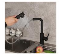 Robinet de lavabo à bassin de cuisine en chrome moderne avec bec pivotant à 360 pour le mélangeur d'évier de récipient à eau chaude et froide pour la vanité de la salle de bain.