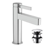 Robinet de lavabo à levier unique Hansgrohe Finoris 110 CoolStart avec push-open