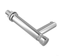 Robinet de lavabo à pression tactile en acier inoxydable à économie d'eau avec arrêt temporisé pour salle de bain et cuisine avec chrome plaqué antirouille (A)