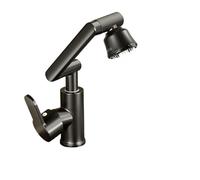 Robinet de lavabo à rotation 1080° avec eau chaude et froide, multi-fonctions, for salle bain cuisine(Gray)