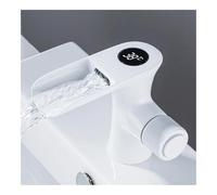 Robinet de lavabo à température constante, robinet à affichage numérique intelligent, robinet de lavabo domestique chaud et froid GLY45(Bianco,B)