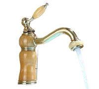 Robinet de lavabo antique en cuivre for salle bain, lampe magique dorée chaude et froide au-dessus du(B)