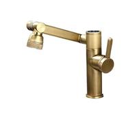 Robinet de lavabo Antique intelligent, lavabo numérique, eau chaude et froide, robinet rotatif universel domestique en laiton XT990(BRASS)