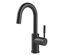 Robinet de lavabo AqvaZone AqvaDesign 024759702 noir mat, levier latéral