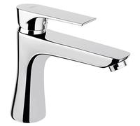 Robinet de lavabo au design élégant et grand modèle de la série Algeo Square chromé