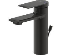 Robinet de lavabo Bravat Milano 3564019 avec bonde, noir mat