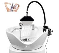 Robinet De Lavabo Cascade 360°, Portable, For Maison/salon Spa | Bec cascade orientable à 360°, recirculation de l'eau | Utilisation : Lavage des cheveux, spa for la tête