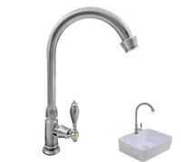 Robinet de lavabo, clés de lavabo de style rétro rotatives | pour salle de bain - pour jardin, balcon, coiffeuse RV extérieur
