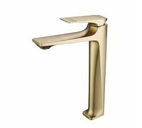 Robinet de lavabo de salle de bain à poignée unique, robinet de lavabo à un trou, construction en cuivre massif, mélange d'eau chaude et froide, design élégant pour salles de bains modernes