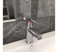 vidaXL Robinet de lavabo salle de bain – Mitigeur intérieur doré 130 x 176 mm