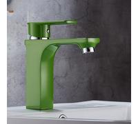 Robinet de lavabo de salle de bain multicolore de style innovant robinet d'eau chaude et froide robinet mitigeur de lavabo blanc, vert, orange