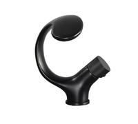 Robinet de lavabo de salle de bain noir cascade robinet d'évier en laiton robinet mitigeur pour évier chaud/froid (noir)