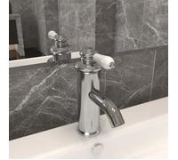 vidaXL Robinet de lavabo 130x180 mm 149074 G Argenté – Design classique et fonctionnalité moderne