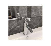 vidaXL Robinet de lavabo de salle de bain Finition chromée 130x180 mm