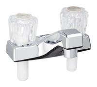 Robinet de lavabo deux poign es non m tallique EZ-FLO avec cartouche sans rondelle, finition chrom e 10256N