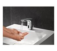 Schell Robinet de lavabo électronique Modus E HD-M 021750699 – pile 6 V – chromé
