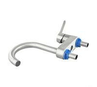 Robinet de lavabo en acier inoxydable 304 avec installation à deux trous et poignée unique pour un contrôle efficace de l'eau froide et chaude