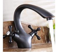 Robinet de lavabo en laiton Antique, robinet salle bains, chaud et froid, robinets mélangeurs d'évier montés sur le pont, cascade cuisine Vintage