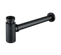 Robinet de lavabo en laiton noir, siphon bouteille, piège à déodorant, évacuation des boissons gazeuses