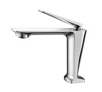 Robinet de lavabo en Or brossé, Robinet de Salle de Bains Chaud Froid, mélangeur en Or Rose monté sur Le Pont, Robinet d'eau de Cuisine élégant, Finition Noire élégante