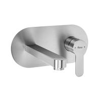 Robinet de lavabo encastré Rea Arcos Nickel brossé 18x20x10cm
