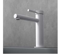 Robinet de lavabo et vasque mitigeur blanc mat Sogood robinet salle de bain 18,1cm WAO-7601