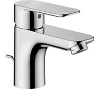 Robinet de lavabo Hansa HANSABASIC 55402203 avec bonde, flexibles haute pression, saillie 101 mm, chromé