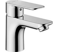 Robinet de lavabo Hansa HANSABASIC 55422203 sans bonde, flexibles haute pression, saillie 101 mm, chromé