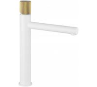 Robinet de lavabo haut Mexen Elba One, blanc/or - 74111-25