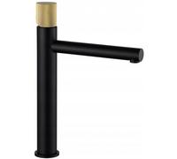 Robinet de lavabo haut Mexen Elba One, noir/or - 74111-75