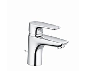 Robinet de lavabo KLUDI PURE&SOLID 343820575WR5 DN 15, avec bonde métallique, chromé