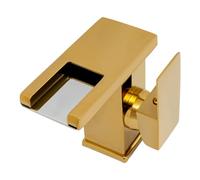 Robinet de Lavabo LED Bec Cascade avec 3 Couleurs d'éclairage Changeant Mitigeur de Lavabo pour Salle de Bain Cuisine Salle de Bain WC