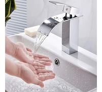 Robinet de Lavabo, Mitigeur d'Évier, Mitigeur Lavabo Chaude et Froide Réglable Robinet Lavabo, Robinetterie Salle de Bains de Salle de Bain en Laiton H59, Facile à Monter