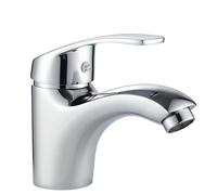 Robinet de Lavabo Monocommande 10×9cm Chromée Eau Chaude et Froide