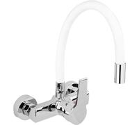 Robinet de lavabo mural flexible blanc 75671 FALA