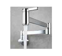 Robinet de lavabo mural pliable en laiton à double interrupteur, robinet cuisine eau froide, rallonge d'évier, remplissage casserole pour Cuisine et Restaurant(Color 1)