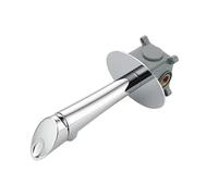 Robinet de lavabo mural Robinet mitigeur chaud et froid avec boîte intégrée(Chrome)