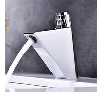 Robinet de lavabo numérique à LED noir for salle bain, mitigeur alimentation électrique, robinets en laiton chromé avec affichage la température, intelligent