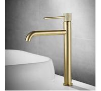 Robinet de lavabo REA LUNGO L.GOLD HAUT - Or - Design italien