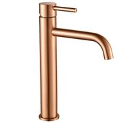 Robinet de Lavabo REA Mitigeur Lungo Brush Copper High cuivre brossé haut 28cm