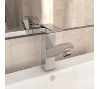 Robinet de Lavabo Rétractable Finition Grise 157x172 mm Mitigeur Bain vidaXL