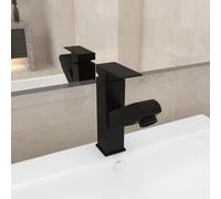 Robinet de Lavabo Rétractable Finition Grise 157x172 mm Mitigeur Bain vidaXL