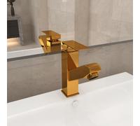 Robinet de Lavabo Rétractable Finition Grise 157x172 mm Mitigeur Bain vidaXL