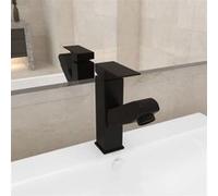 Robinet de Lavabo Rétractable Finition Grise 157x172 mm Mitigeur Bain vidaXL
