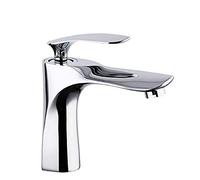 Robinet de lavabo, robinets d'évier à poignée Unique, mélangeur d'eau Chaude et Froide, Robinet de lavabo monté sur Le Pont
