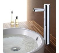 Robinet de lavabo Sensor Touchless, Robinet automatique,Robinet de lavabo en laiton,Robinet Sensor pour salle de bain,WC,cuisine,hôtel,place publique etc. (Hauteur : 32cm)