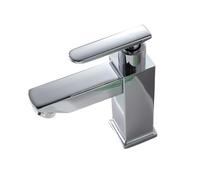 Robinet de lavabo simple, robinet de lavabo de salle de bains froide, robinet d'extérieur en laiton chromé à double couche