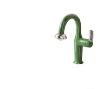 Robinet de lavabo style OVNI avec bec extractible, double modes de débit d'eau, pulvérisation dense, colonne douce, extension de tuyau de 60 cm, pivot à 360 degrés, contrôle thermostatique, cuivre