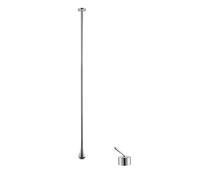 Robinet de lavabo suspendu au plafond for salle bain, robinet à goutte d'eau, baignoire poignée unique, mitigeur long bec(Chrome B)