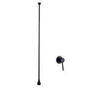 Robinet de lavabo suspendu au plafond for salle bain, robinet à goutte d'eau, baignoire poignée unique, mitigeur long bec(Black A)